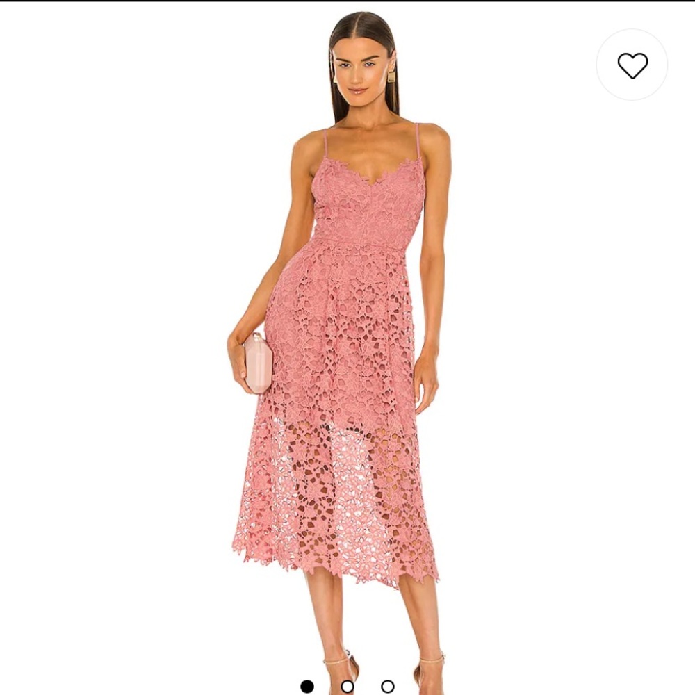 ASTR the Label Lace A-Line Midi Dress